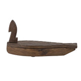 Bloomingville Hamida Box mit Deckel aus recyceltem Holz, braune Schmuckbox im mediterranen Stil
