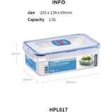 LocknLock Frischhaltedosen 3 x 1 L, stapelbar, auslaufsicher, BPA-frei