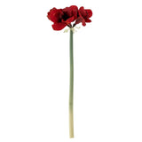 Bloomingville Amaryllis Kunstblume rot Dekoblume Blumenstiel künstliche Blumendeko für Vase