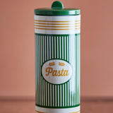 Bloomingville Stefano Gefäß mit Deckel 2200 ml bunt - Steingut Vorratsdose Pasta Vintage Design für Küche