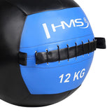 Wall Ball Medizinball 12 kg Trainingsball für Functional Training Blau | HMS WLB12