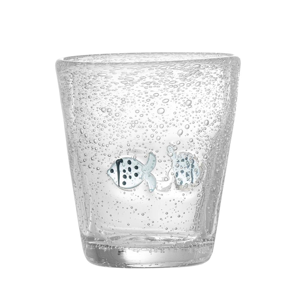 Bloomingville MINI Finney Trinkglas aus Glas, mundgeblasen, klar
