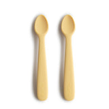 Mushie Silikon-Babylöffel 2er Set, Daffodil, BPA-frei