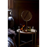 Bloomingville Milde Spiegel Gold Metal 20 x 35 cm Standpiegel Schminkspiegel