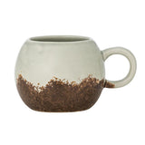 Bloomingville Paula Tasse aus Steingut in Braun 410 ml – große Tasse für Küche und Tischdeko
