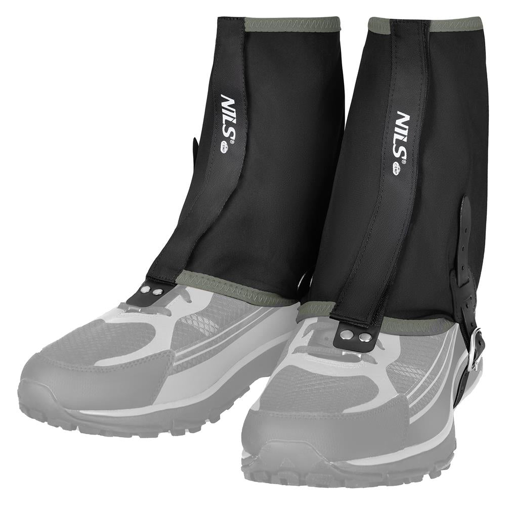 NILS CAMP Laufgamaschen Schwarz Trailrunning Gamaschen Nylon Outdoor Schutz