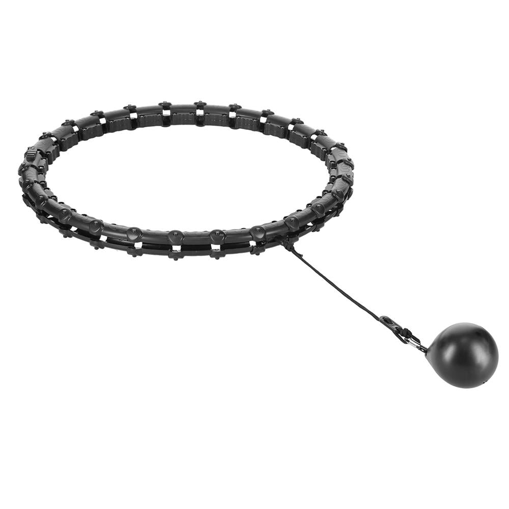 Hula Hoop Reifen Plus Size mit Gewicht und Massagefunktion Schwarz | HMS HHW11