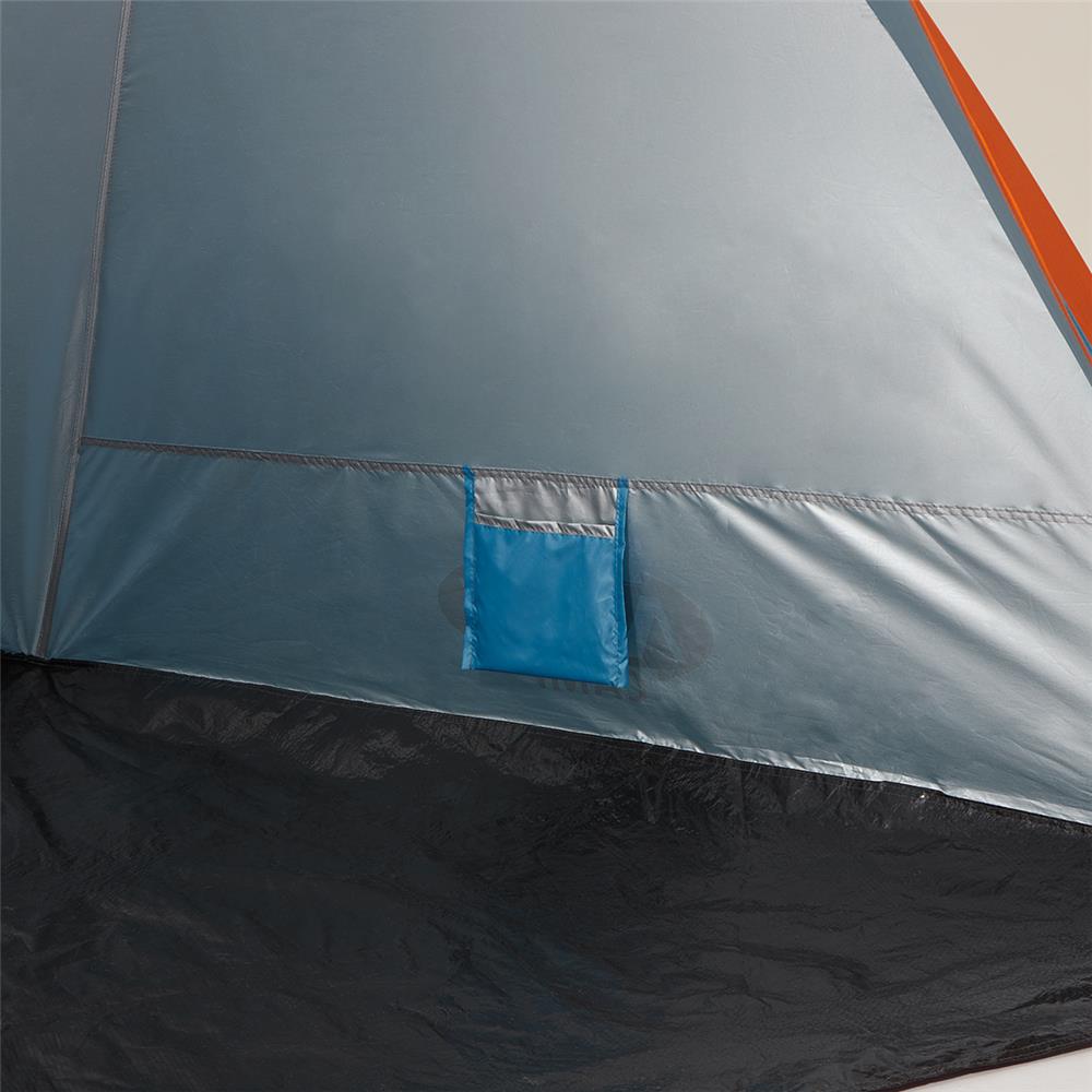 NILS CAMP Strandzelt XXL blau für Strand Camping und Garten UV Schutz großes Familienzelt