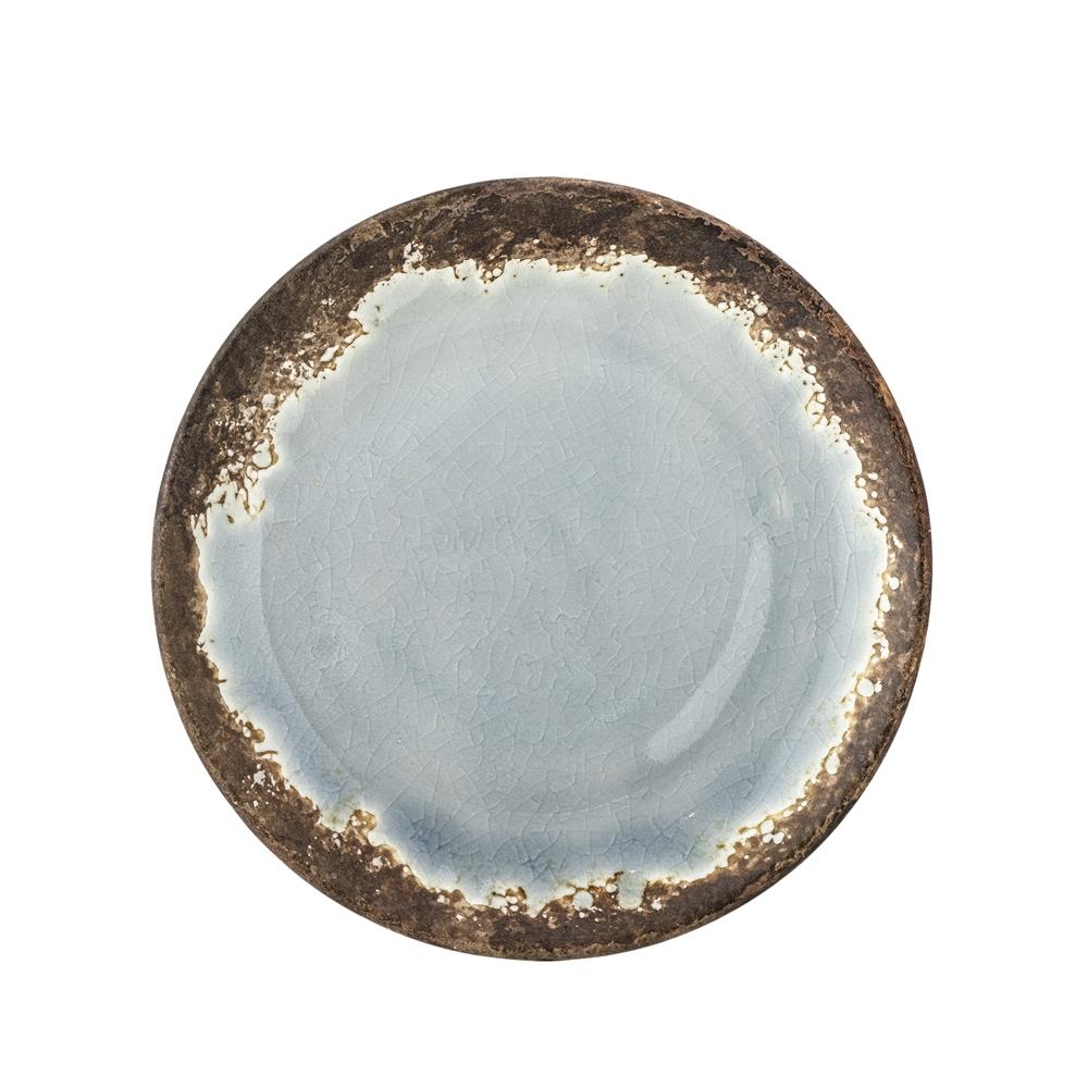 Bloomingville Paula Teller Braun Steingut D20xH1,5 cm – reaktiver Frühstücksteller