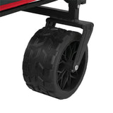 NILS CAMP Bollerwagen faltbar 160L in Anthrazit - Campingwagen für Strand & Garten