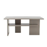Bloomingville Norvida Couchtisch grau - skulpturaler Wohnzimmertisch aus MDF