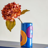 Bloomingville Polivia Vase Keramik bunt abstrakt 18 cm