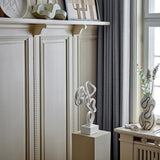 Bloomingville Nicola Vase aus Steingut in Schwarz – dekorative Vase für Wohnzimmer und Fensterbank