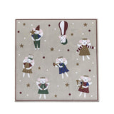 Bloomingville Peo Servietten Bunt 20 Stück Weihnachtsservietten 33x33 cm