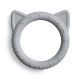 Mushie Beißring Katze, Stone, aus Silikon, BPA-frei