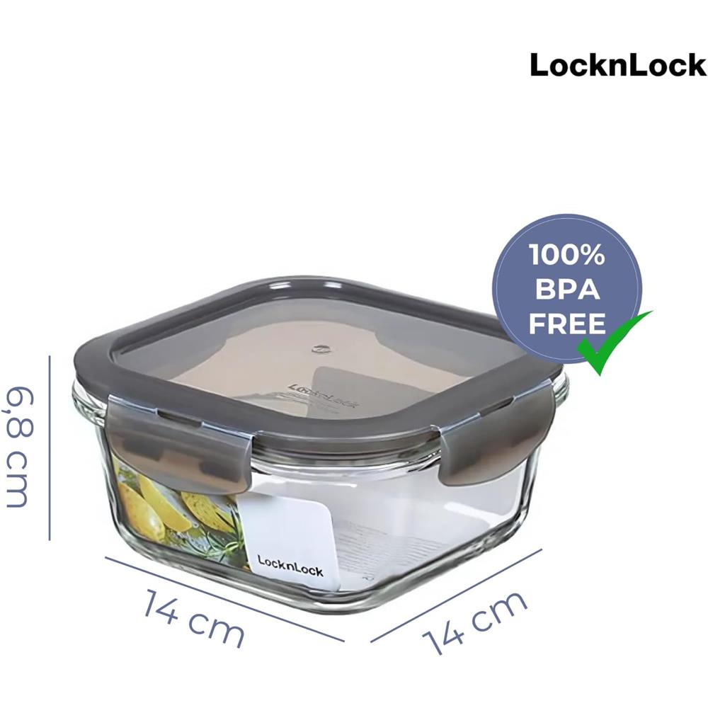 LocknLock OVEN GLASS Frischhaltedose 500 ml, ofenfest bis 400 °C