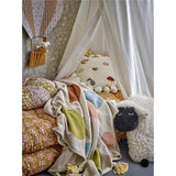 Bloomingville MINI Clennie Decke, gepunktet, Recycelte Baumwolle, Kinderzimmer, dänisches Design