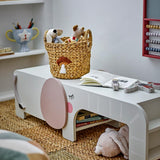 Bloomingville MINI Ferdinand Bank Grau Holz 110cm Kinderzimmer Sitzbank