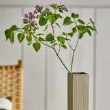 Bloomingville Heeira Vase Braun Steingut 26 cm schlank