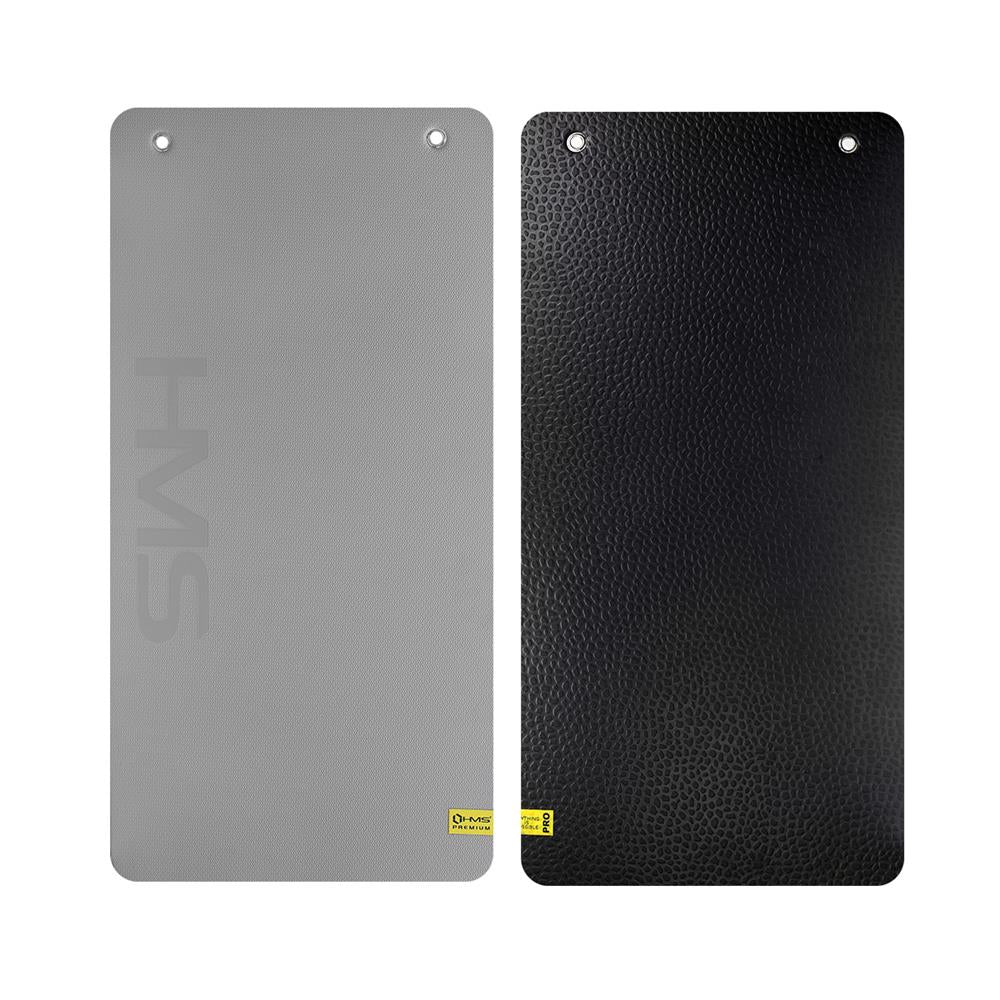 HMS Premium MFK01 Fitnessmatte 110x55 cm 15 mm Grau/Schwarz