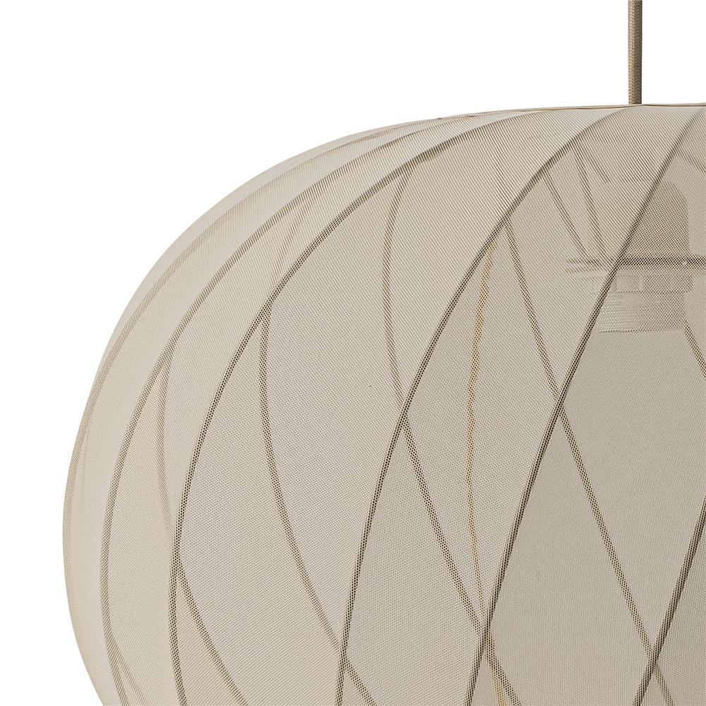 Bloomingville Piola Hängeleuchte natur - Deckenlampe mit Netzstruktur E27 für Wohnzimmer