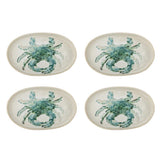 Bloomingville Hadden Servierplatte Set 4er Grün Steingut 29cm