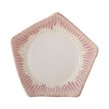 Bloomingville Floral Schale aus Steingut in Rosa, große Servierschale mit reaktiver Glasur, dekorativ