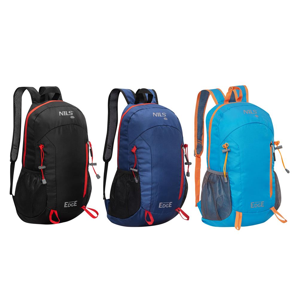 NILS CAMP Tagesrucksack Edge 22L in Blau - leichter Rucksack für Wandern, Radfahren & Reisen