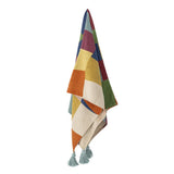 Bloomingville MINI Colorine Decke Bunt Baumwollmix 160x130cm Kinder