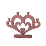 Bloomingville Salia Adventskerzenständer Rot MDF Adventskranz Kerzenhalter