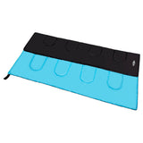 NILS CAMP Schlafsack Schwarz-Blau - leichter Sommerschlafsack für Camping, Trekking & Outdoor