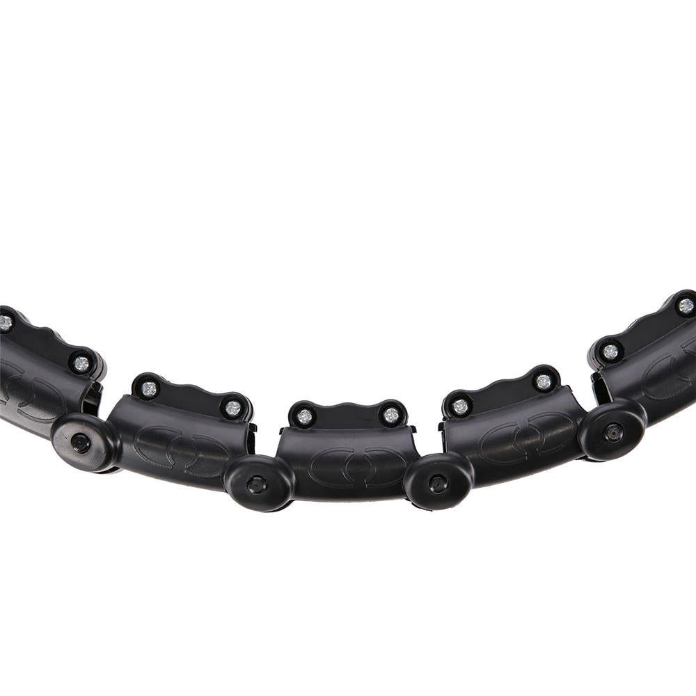 Hula Hoop Reifen Plus Size mit Gewicht und Massagefunktion Schwarz | HMS HHW11