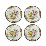 Bloomingville Savina Teller 4er Set D15 cm bunt - Steingut Teller mit Blumenmuster für Tischdeko