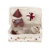 Bloomingville MINI Lara Puppe Bunt Baumwolle Spielpuppe mit Zubehör 6er Set