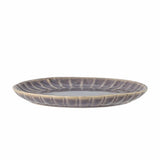 Bloomingville Latina Teller, Violett, 27 cm, Steingut, Speiseteller, dänisches Design