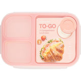 LocknLock Lunchbox 1,5 L, 3 Fächer, Saucenbehälter, BPA-frei