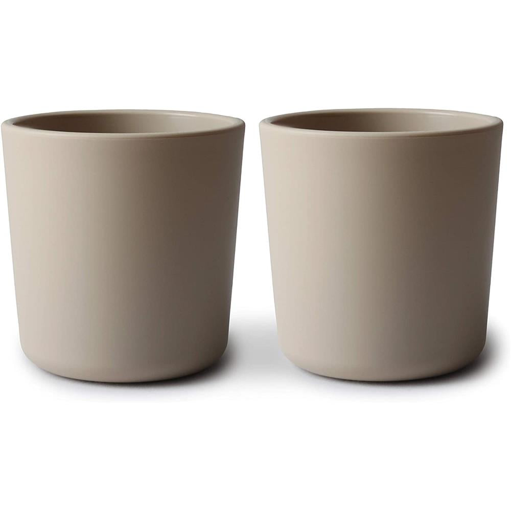 Mushie Trinkbecher 2er Set, Vanilla, BPA-frei