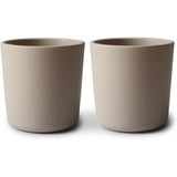 Mushie Trinkbecher 2er Set, Vanilla, BPA-frei