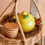 Bloomingville Limone Teekanne Steingut gelb 730 ml Zitronen Design