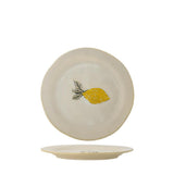 Bloomingville Hadden Teller 4er Set 21 cm Steingut gelb Zitrone