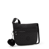 Kipling ARTO S, kleine Umhängetasche, Signature Emb (schwarz), Crossbody Tasche leicht