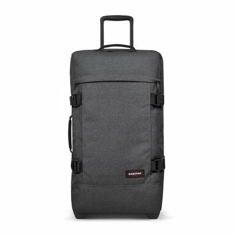 Eastpak TRANVERZ M, Reisetrolley, Black Denim (grau), 78L, Rollkoffer mit 2 Rädern und TSA-Schloss