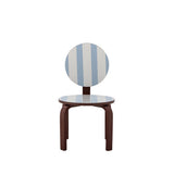 Bloomingville MINI Liova Stuhl blau/weiß gestreift - Kinderstuhl aus MDF mit Streifenmuster für Kinderzimmer