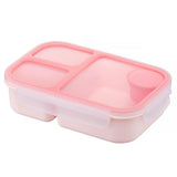LocknLock To-Go Lunchbox 1,5 L, Rosa, 3 Fächer - Mikrowellengeeignet BPA-frei