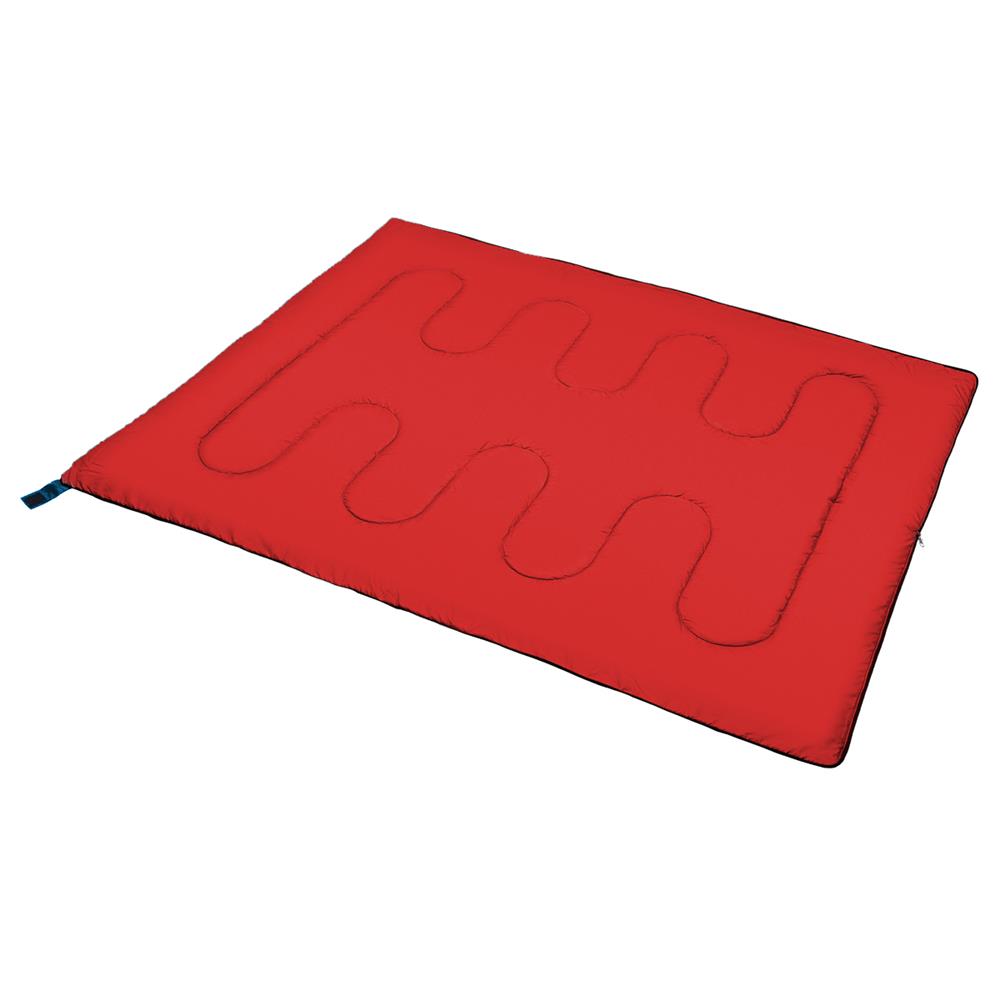 NILS CAMP Schlafsack Blau-Rot - leichter Sommerschlafsack für Camping, Trekking & Outdoor