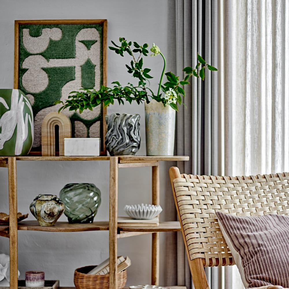 Bloomingville Longton Wanddekoration aus Wolle in Grün – textile Wanddeko fürs Wohnzimmer