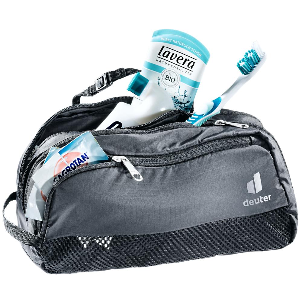 deuter Wash Bag Tour III, Kulturbeutel, black (schwarz), 2L