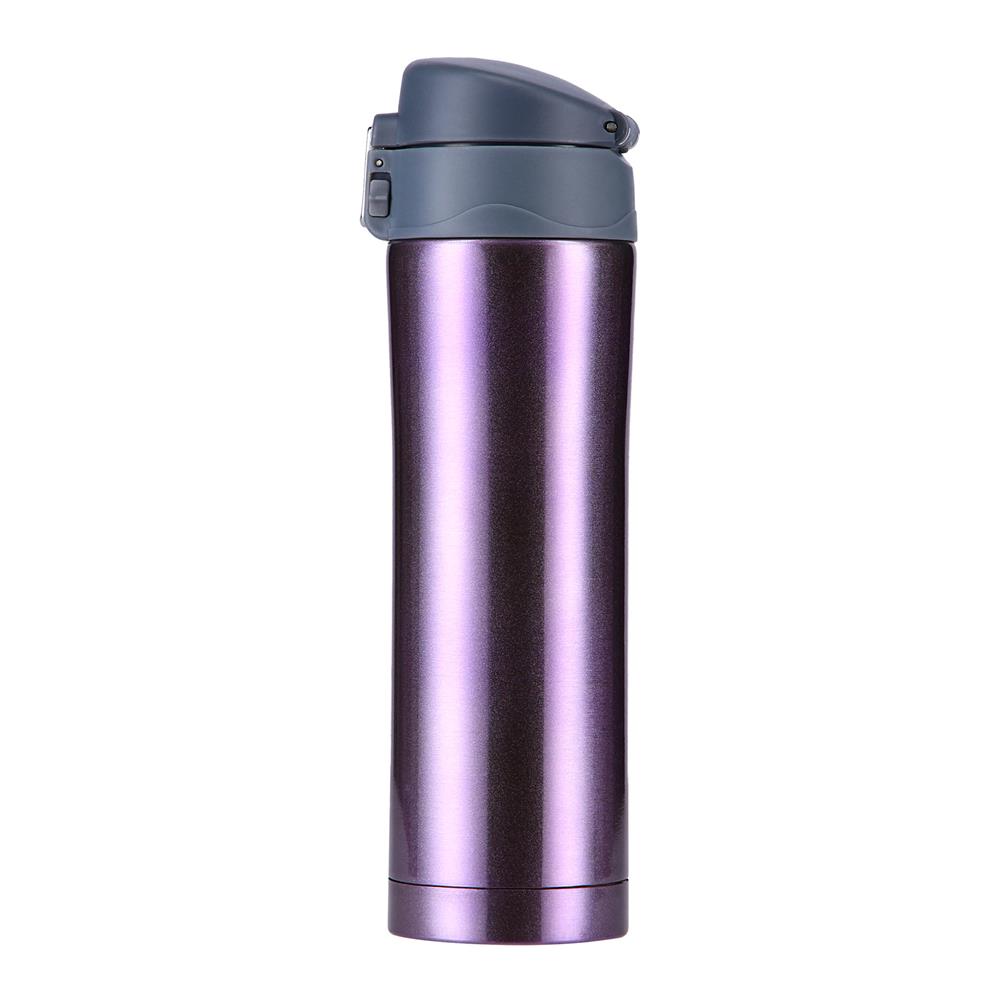 NILS Thermobecher 500 ml Edelstahl violett auslaufsicher für Camping Reise Alltag