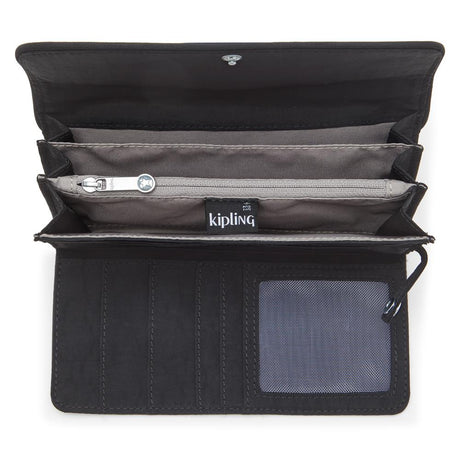 Kipling MONEY LAND, Großes Portemonnaie, Black Noir (schwarz), Geldbörse, Brieftasche