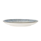 Bloomingville Calen Teller aus Steingut in Blau D22 cm – Speiseteller für Küche und Tischdeko